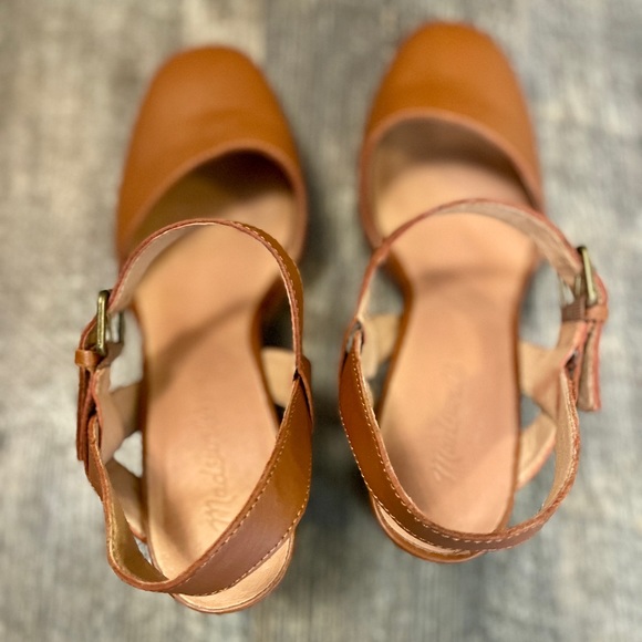Madewell Leather Lug Sole Mary Janes, Size 11, Like New, Adjustable Ankle Strap - Picture 10 of 11